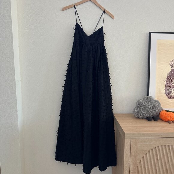 NWT DISSH Paloma Black Babydoll Midi Dress US 4 / UK 8 - Picture 3 of 6